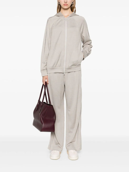 Monili chain-detail hoodie